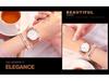 Elegant Slim Waterproof Wristwatch with Steel Mesh Band - Minimalist Japanese Design for Women.