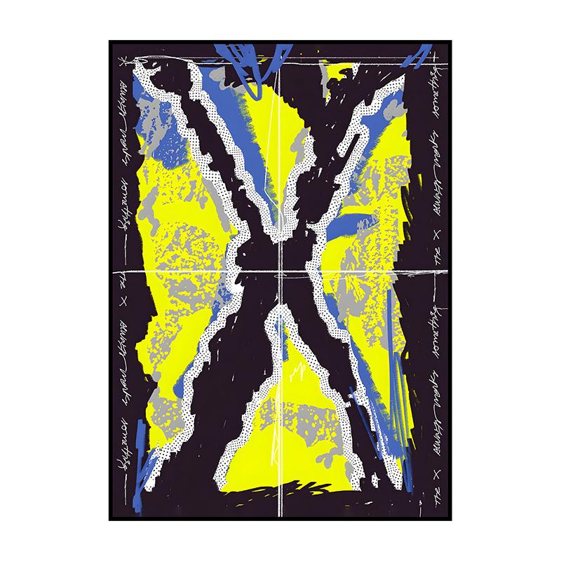 Vintage Abstract Classic Canvas Poster Retro Extreme Art Canvas Painting Print Wall Art Picture for Living Room Home Decoration