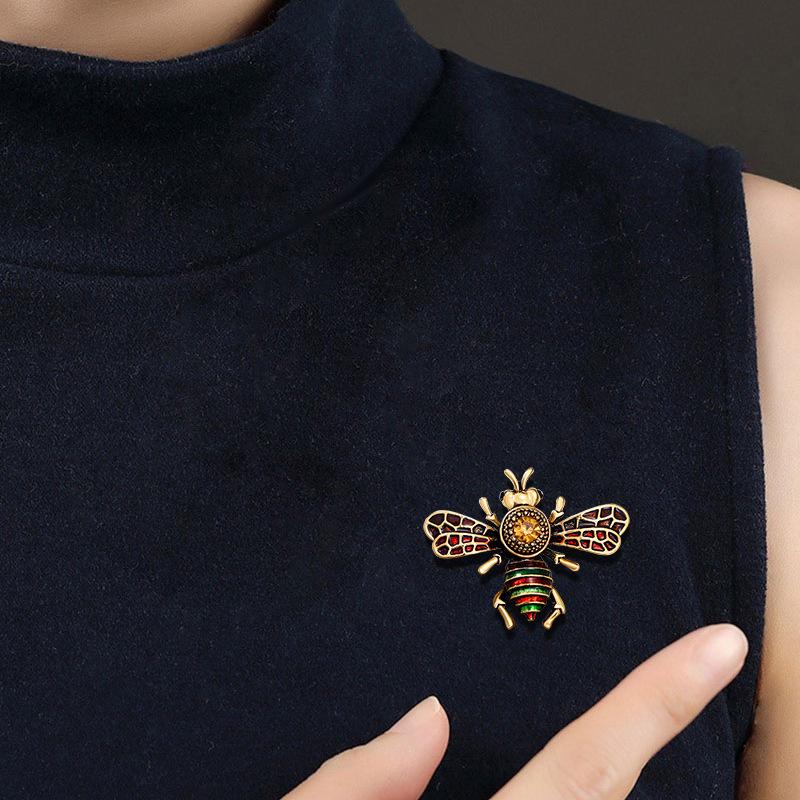 Vintage Pin Anti-Light Bee Brož Oblek Oblek proti hmyzu Příslušenství Pin Brož