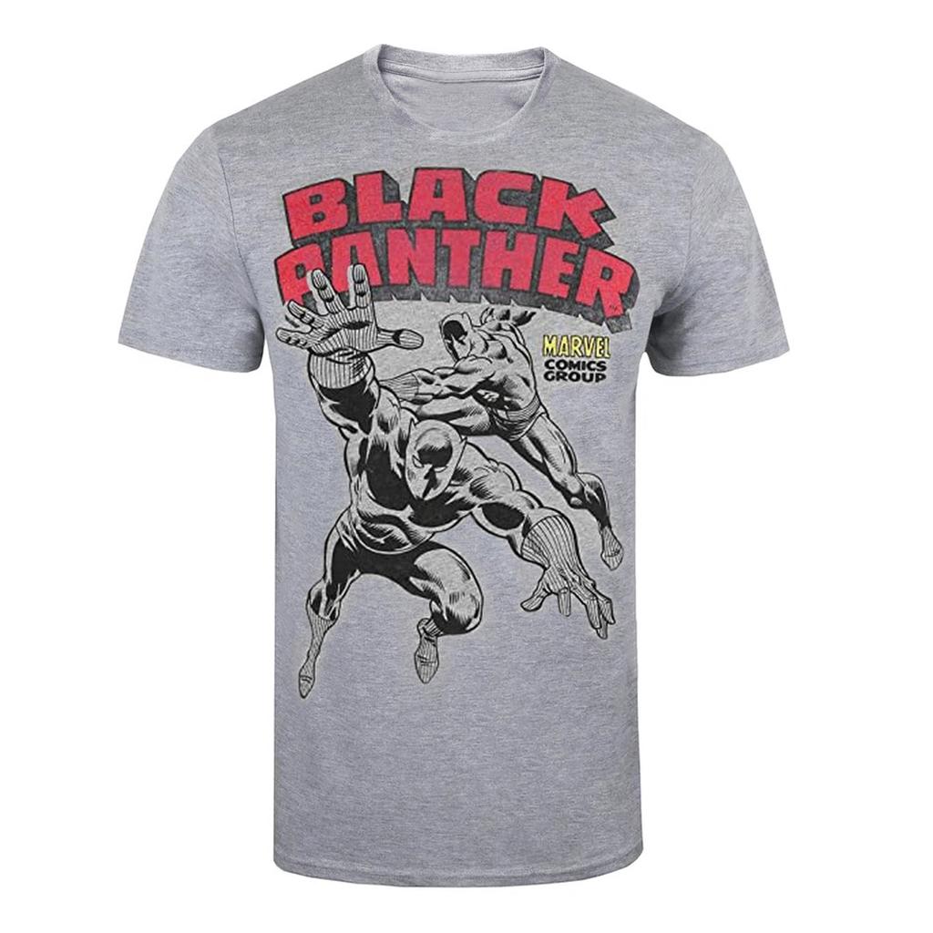 Black Panther Mens Combat Marl T-Shirt