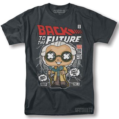 Back To The Future Funko Shirt Delorean Classic Movie Graphic Design T-Shirt