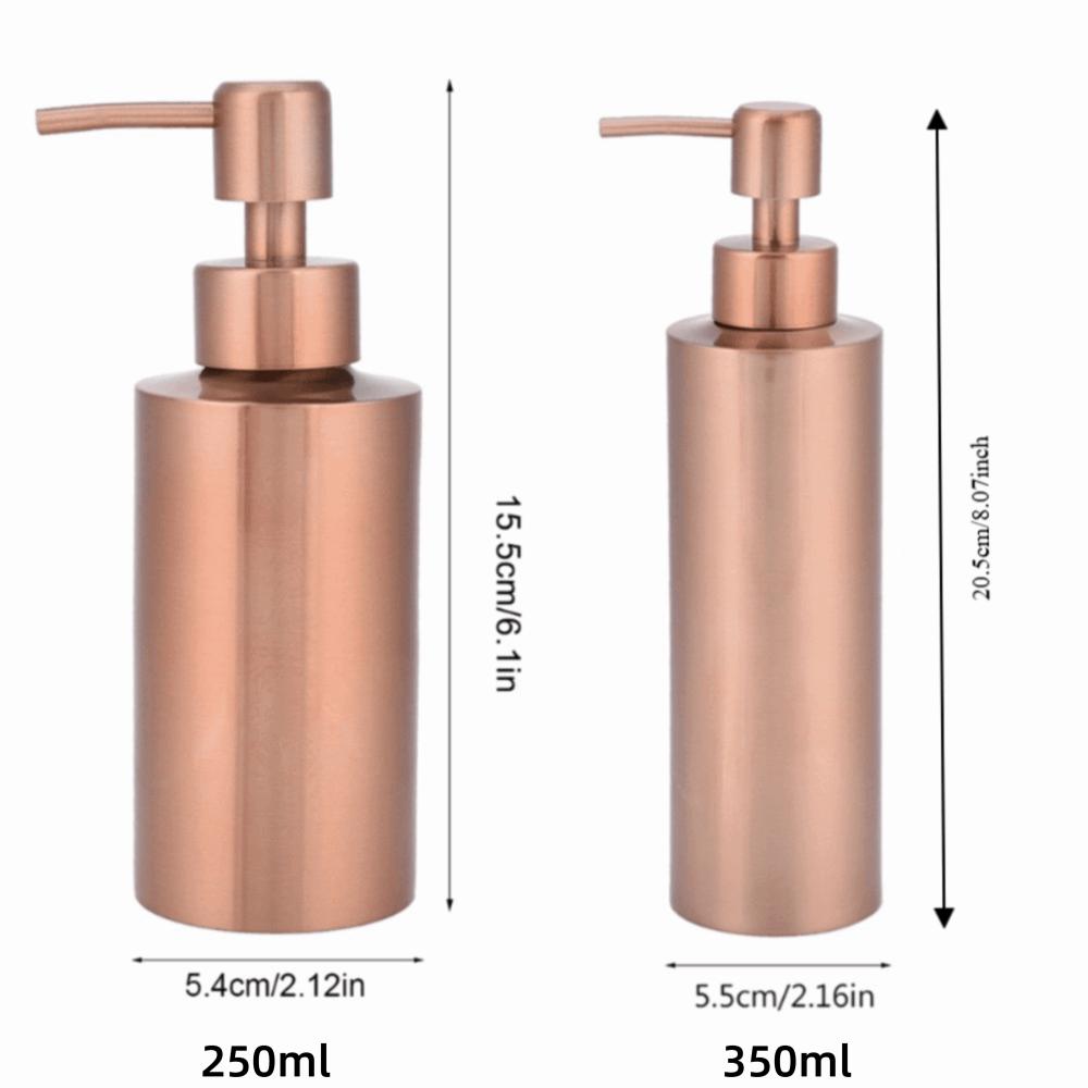 Roséguld Tvåldispenser Vätskedispenser Pumpflaska Köksbänk Badrumshandfat Toalett