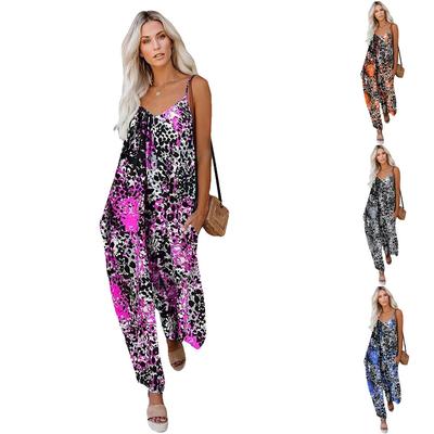 Sommer Neu Lässiger Lockerer Jumpsuit Träger Weites Bein Jumpsuit