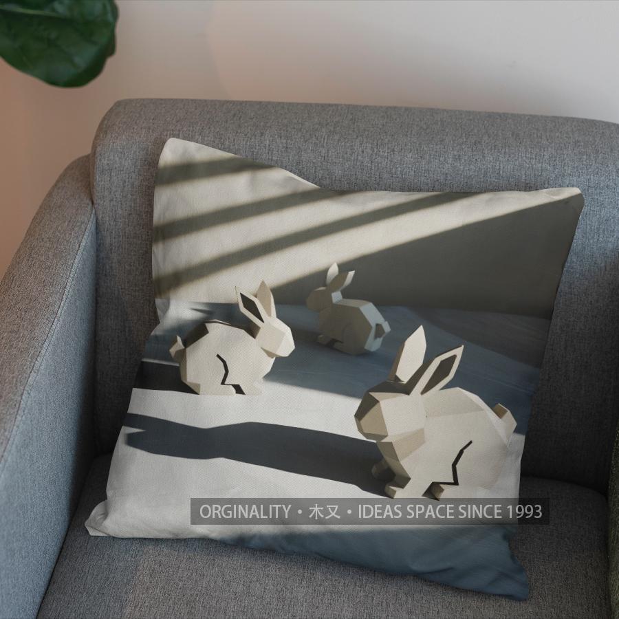 2D Polar Bear Design Cushion For Cozy Decor Pattern Cushion Cover Suitable For Sofa Bedroom Car Pillow Cover