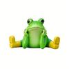 New Stretching Frog Statue Realistic Frog Figurine Yard Garden Patio Decor Micro Landscape Ornament