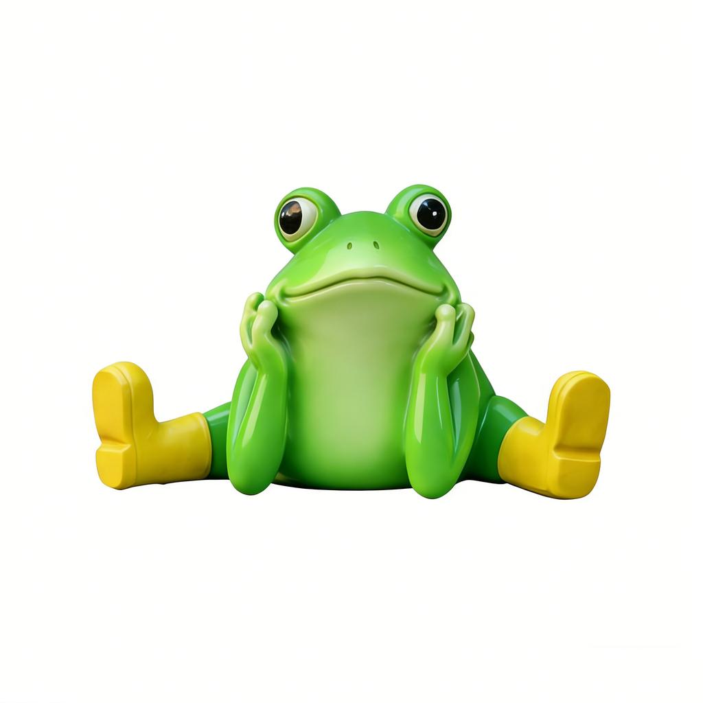 New Stretching Frog Statue Realistic Frog Figurine Yard Garden Patio Decor Micro Landscape Ornament