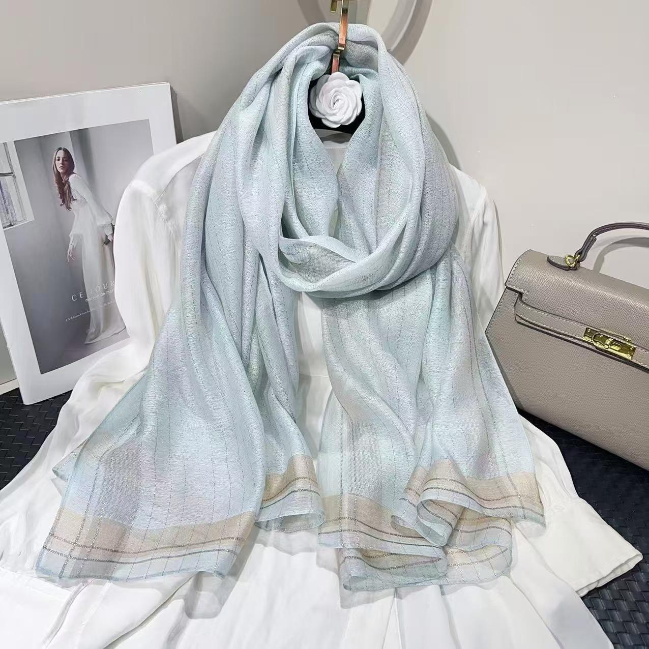

Fashion Silk wool Scarf Women Neck Shawls Wraps for Ladies Foulard Scarves Pashmina Female Hijab Bandana bufanda solid Poncho 70x190cm
