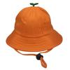 New Cute Baby Fisherman Hat with Sprout Spring Summer Children Drawstring Bucket Hat Solid Color Boys Girls Beach Panama Sun Cap