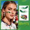 New Football Tattoo Stickers for Sports Events, Clubs, World Cup Fans, Cartoon Face Makeup Stickers