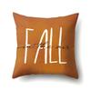 Thanksgiving Pillowcase Blessing Maple Leaf Pumpkin Sofa Cushion Cover Office Home Living Room Pillowcase