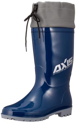 Axis Oilproof Sole Marine Boots with Cover Navy 28 Cm M-001 Men's