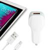 12 24V Portable 3.0 USB Fast Car Charger for Phone Camera Tablet Practical Auto AccessoryWhite