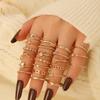 Trendy 22-Piece High-End Luxury Ring Set: Simple, Shiny & Fashionable