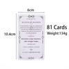 Tarot Learning Deck A 81 Card English Version 10.4*6 CM Mystical Fortune Telling Divination Board Playing Games for Beginners