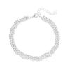 Cui Yan S925 Sterling Silver Korean Style Women's Three-Strand Bead Bracelet