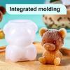 Ice Cube Mold Bear Shape Silicone Ice Tray for Coffee Milk Tea Juice Cocktails BPA-Free Food Grade Soft Cute Ice Cube Maker