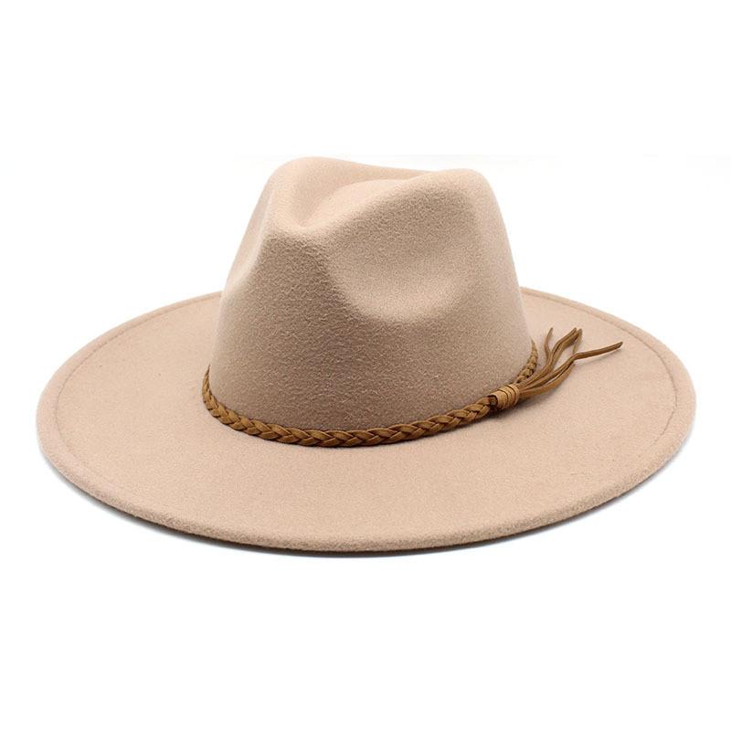 Vintage Wool Felt Fedora Hat With Wide Brim For Outdoor Travel And Casual Wear