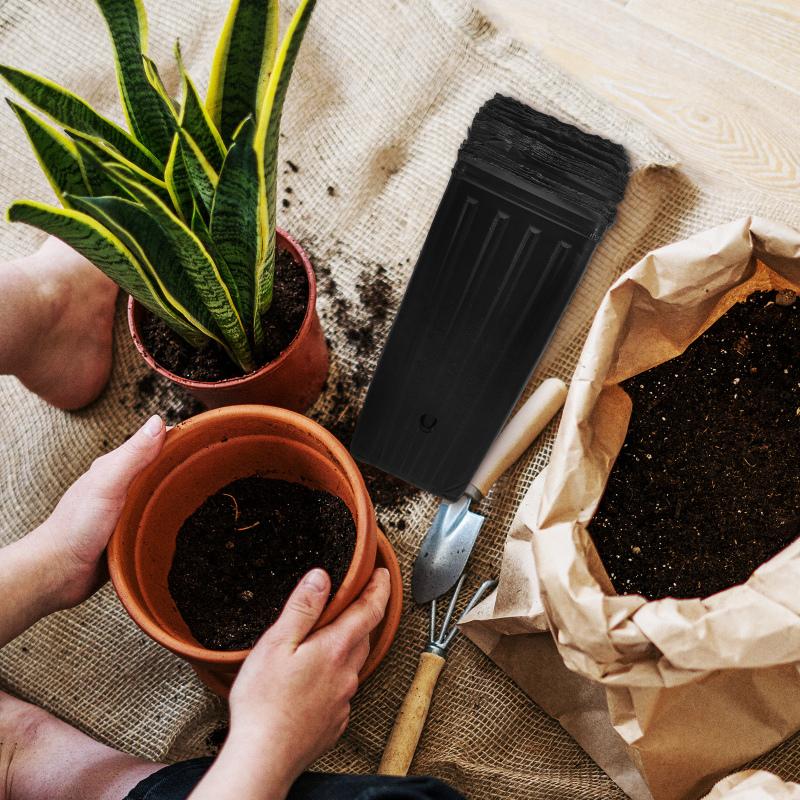 30 Pcs Tall Seedling Pot Garden Planting Cup Bag Growing Pots Sapling Nursery Pp Flower Supply