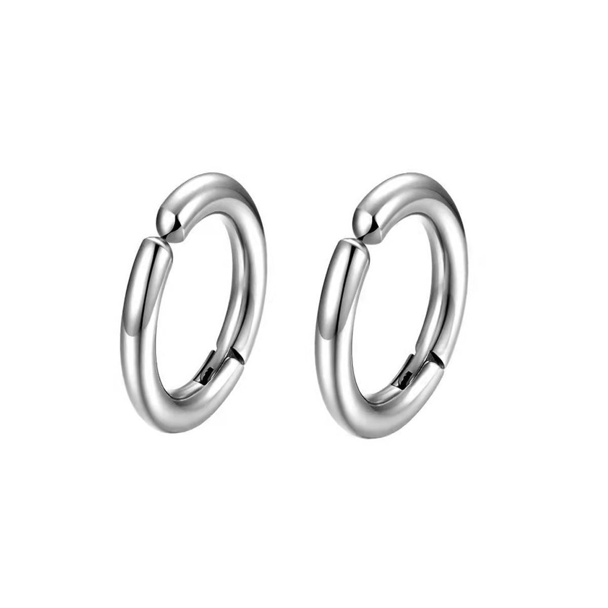 

Модный тренд Персонализированные серьги без прокола ушей 2.5*10 steel 1 pair