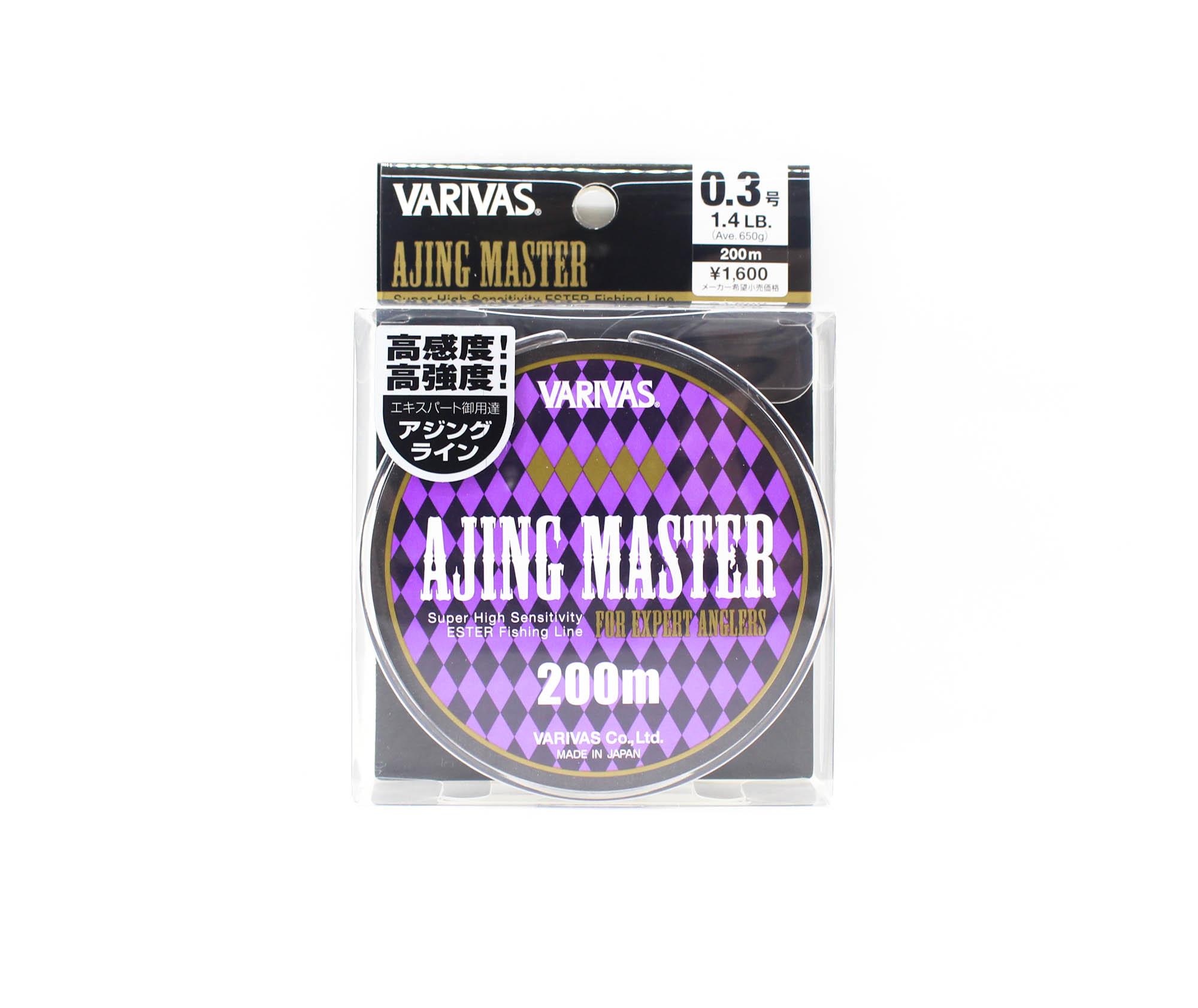 

Varivas Ester Line Ajing Master 200 м PE 0,3, 1,4 фунта (8552) чистый