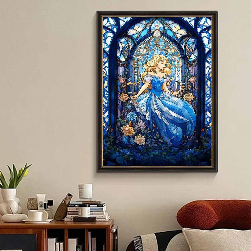 DIY Diamond Painting Beautiful Princess Cross Stitch Kit Mosaic Art Diamond Painting Full Circle Diamond Home Decoration
