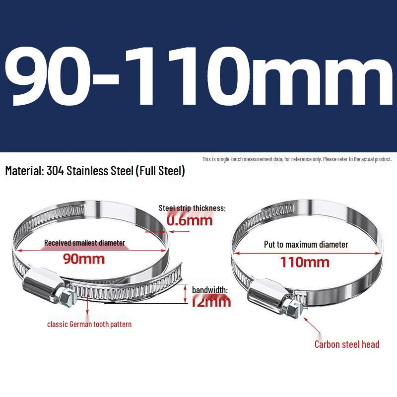 Langsaizebo German Style Stainless Steel Hose Clamp