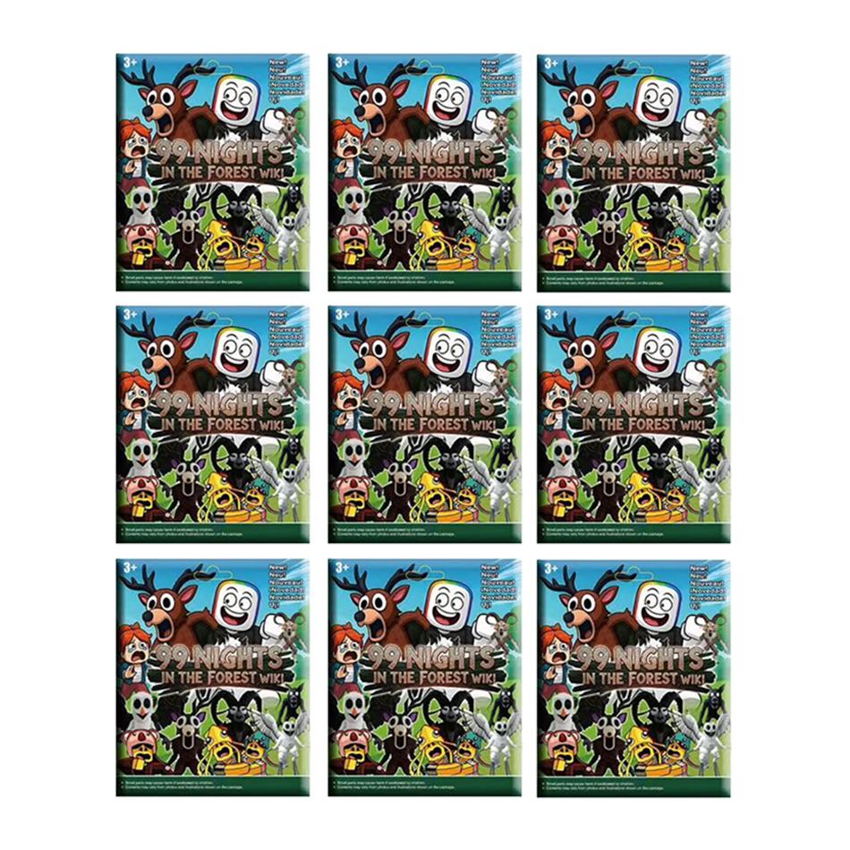 Gift Nights in The Forest blind box Figures Figurine Owl Goat Wolf Deer 99 Nights in The Forest Figurine Plastic Toy Gift