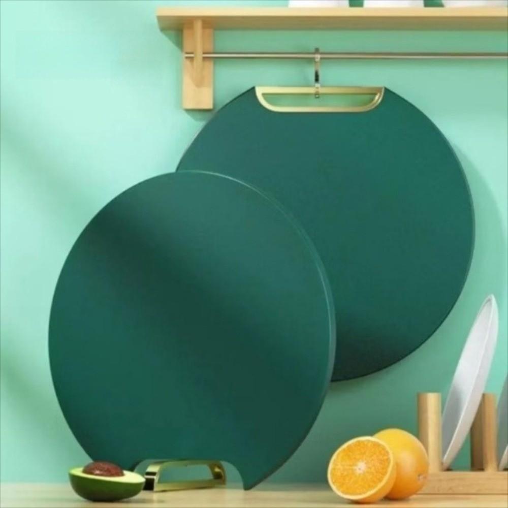 Antibacterial Plastic Cutting Board BPA-Free Non Slip Round Chopping Board Anti-mildew Food Grade Vegetable Cutting Board
