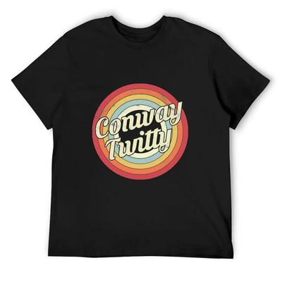 Conway Twitty T-Shirt Croswit Shirt Man Luxury Designer Blue Archive Plus Size Men Clothing