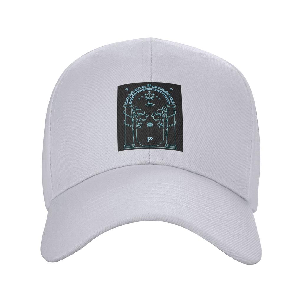Fashion Gate To Moria Light Blue Curved Brim Baseball Cap Caps For Women