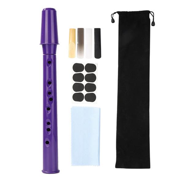 Mini Pocket Saxophone For Beginners Portable Plastic Sax With Reeds 8 Hole Pocket Sax With Finger Chart Lightweight Travel