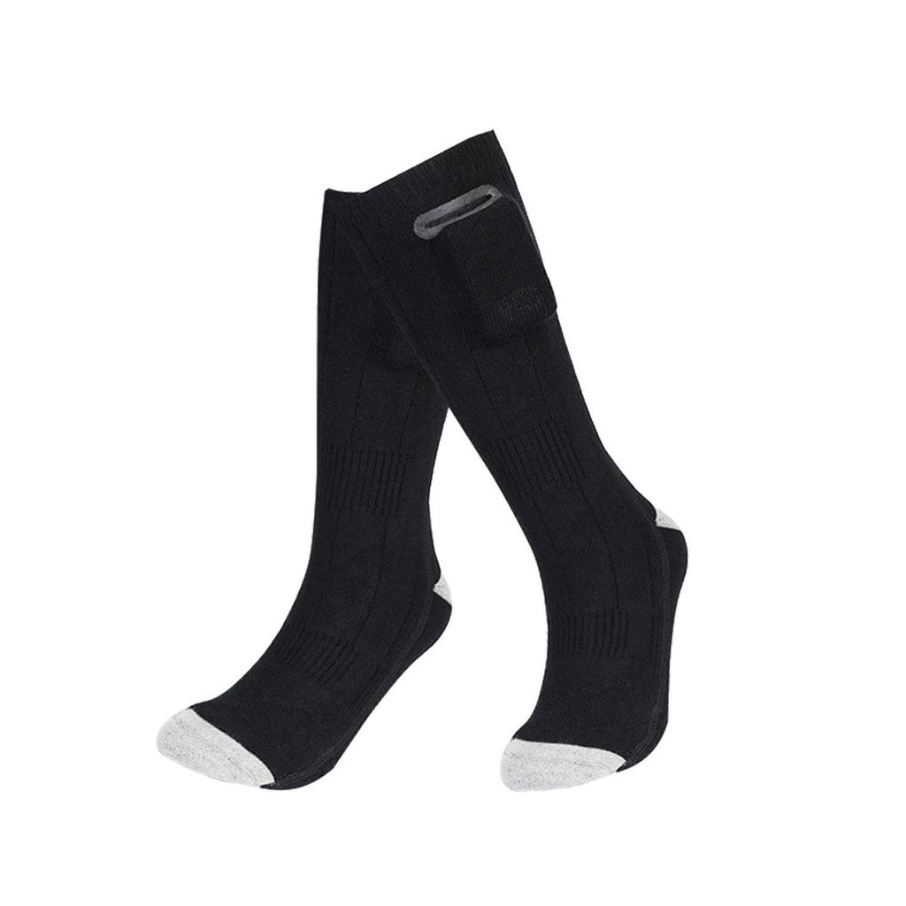 USB Rechargeable Heated Socks for Winter - Unisex Electric Warmth for Outdoor Skiing