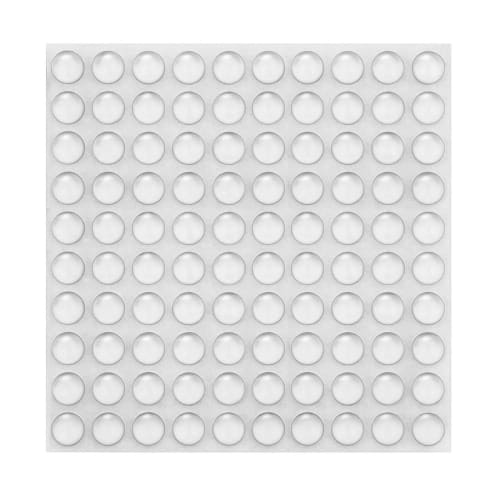 CHANGJIQ Cushion Rubber, 100 Pieces, Anti-Slip Rubber Feet, Cushioning, Seal, Door Stop, Anti-Slip, Soft Cushion, Adhesive, Transparent, Round, Hemisp