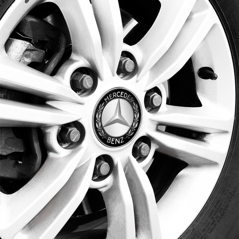 4Pcs Car Wheel Center Hub Cap Car Rims Dust-proof Cover Hubcaps For Mercedes-Benz AMG GLC GLK W211 W221 W220 W163 W164 W203 W204 A B C E S SLK Class