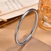 Stainless Steel Polished Cuff Bracelet for Women Silver Gold Color Wristband Plain Slip Bangle Stackable Bracelets Chic Jewelry