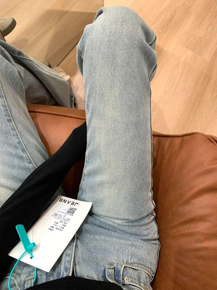 Petite Women's High-Waisted Light-Colored Micro-Flare Jeans - Slimming, Summer 2025 Style
