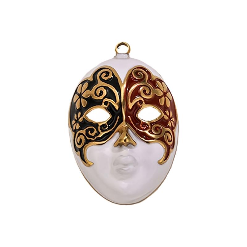 Cultural Inspired Peking Operas Mask Charm Alloy Pendant Elegant Jewelry Gift For Women Men