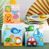 Rompecabezas de Madera 3D para Bebés Montessori Juguetes de Rompecabezas de Emparejar para Niños