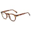 Small-Frame Round Blue Light-Blocking Presbyopia Glasses Men's and Women's Minimalist Versatile High-Definition Reading Glasses