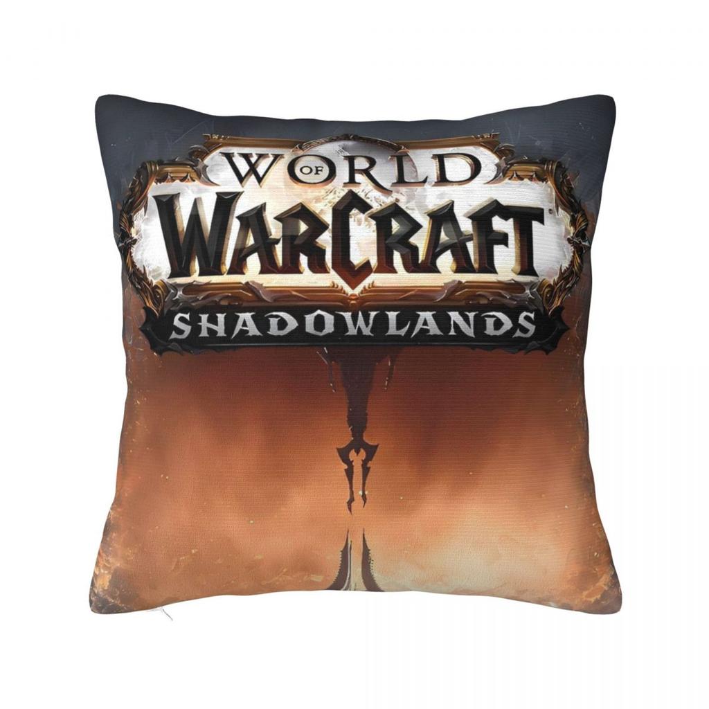 Pillow Cover Wow World Of Warcraft Arthas Retro Game Printed Cushion Cover Fashion Pillow Case For Living Room Chair Pillowcases