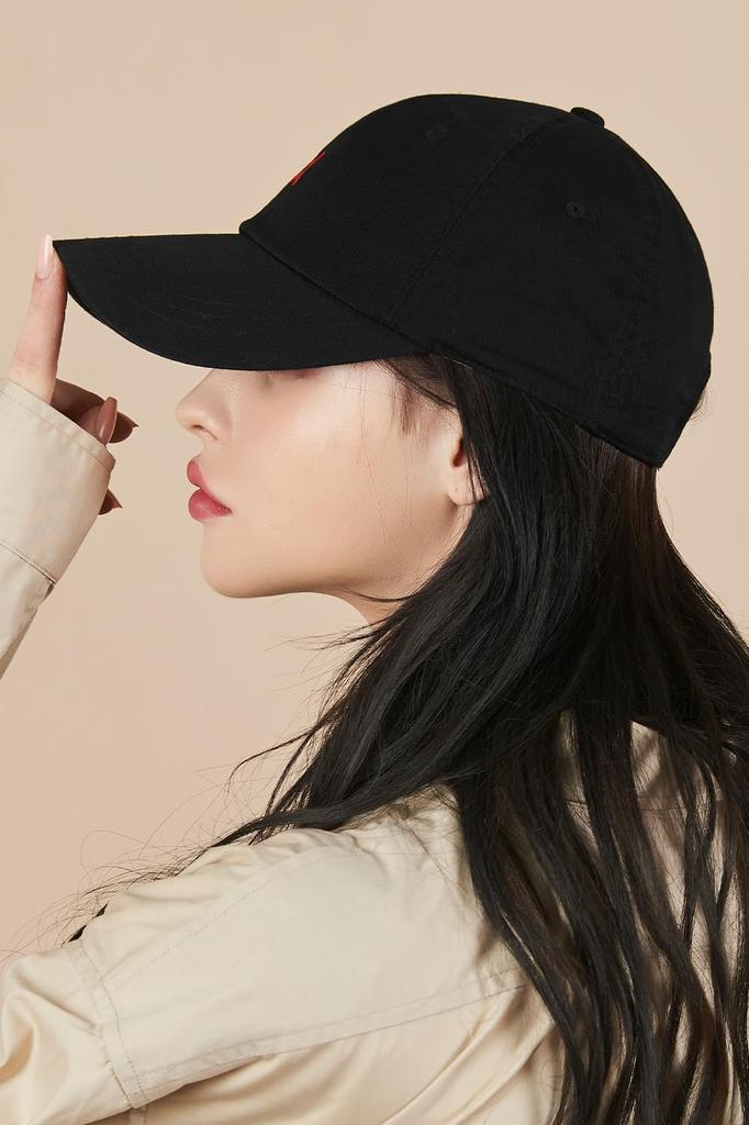 Logo Over Fit Chino Ball Cap Black [VARZAR]