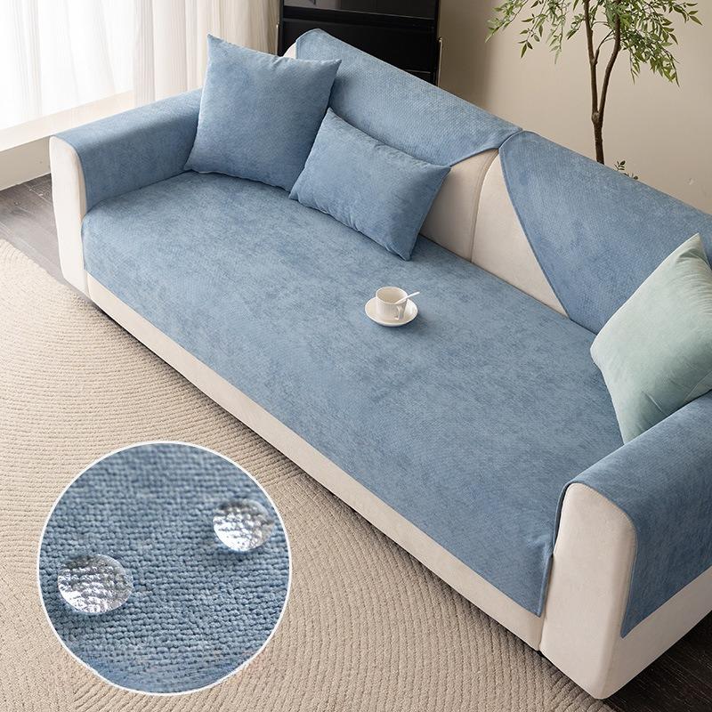 1PC Waterproof Non-slip Sofa Seat Cover Anti-Cat Scratch Sofa Slipcover L Couch Mat Towel Living Room