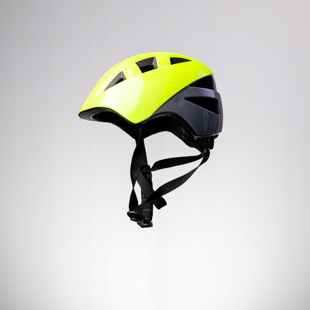 Kask Rowerowy Dziecięcy Roxar Kid Żółty Fluo S 48-52 Cm