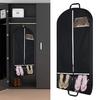 Heavy-Duty Garment Bag Dustproof Dress Coat Shirt Hanging Bag with 2 Pockets Handles Closet Wardrobe Organizer for Home
