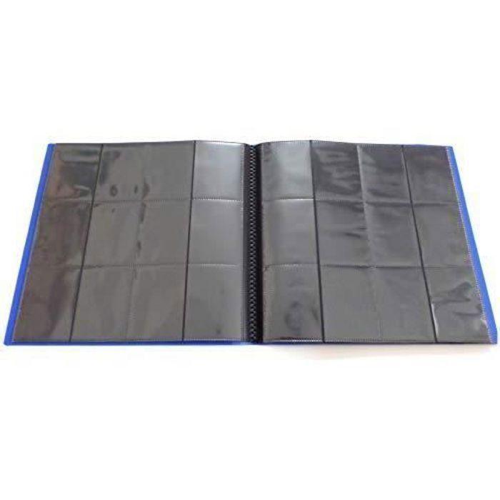 Docsmagic.De Pro-Player 24-Pocket Playset Album Dark Blue - 480 Card Binder - MTG - PKM - YGO - Classeur pour Jeu de Cartes Bleu f
