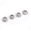 10PCS 19/22/25/32MM Stainless Steel Flange Pipe Bracket Hanging Clothes Rod Seat Hanger Flange Bracket Closet Rod Pipe Brackets