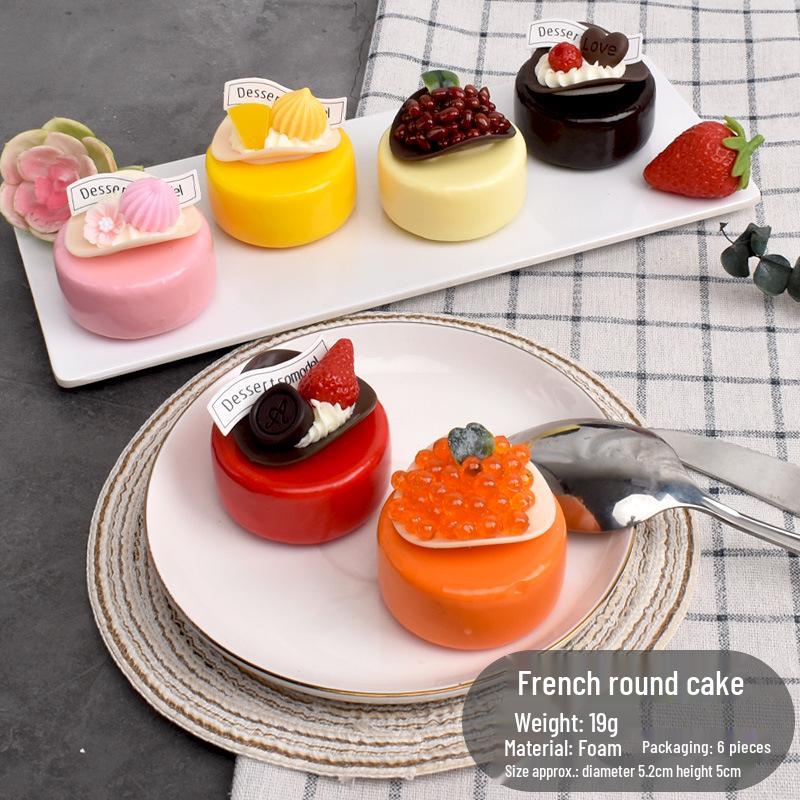 Fake Fruit Cake Toy: Squeeze Toy & Baking Display Prop for Kids