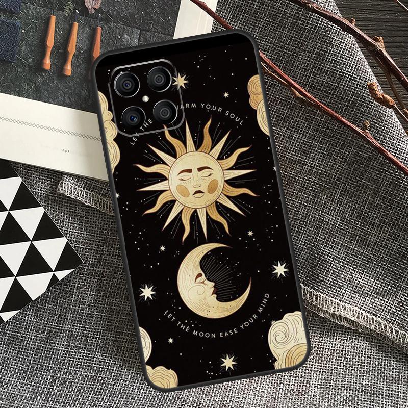 Sun Moon Art Case For Honor 90 70 50 Lite Magic 5 Magic 6 Pro X6 X7 X8 X9 X6a X7a X8a X9a X8b X9b Cover