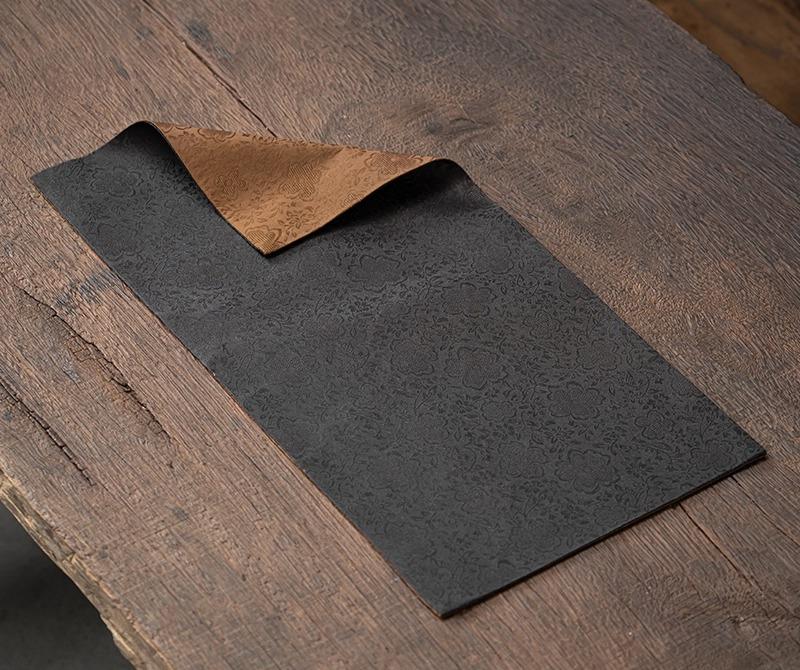 National Style Retro Tea Party, Fragrant Cloud Yarn Double-sided Dry Bubble Table Flag Tablecloth Chinese Zen Tea Mat Teapot Mat