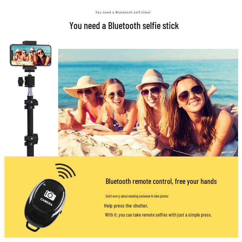 2025 Bluetooth Selfie Stick & Tripod: Mobile Holder for Live Broadcast, Photography, Outdoor, Desktop & Floor Stand